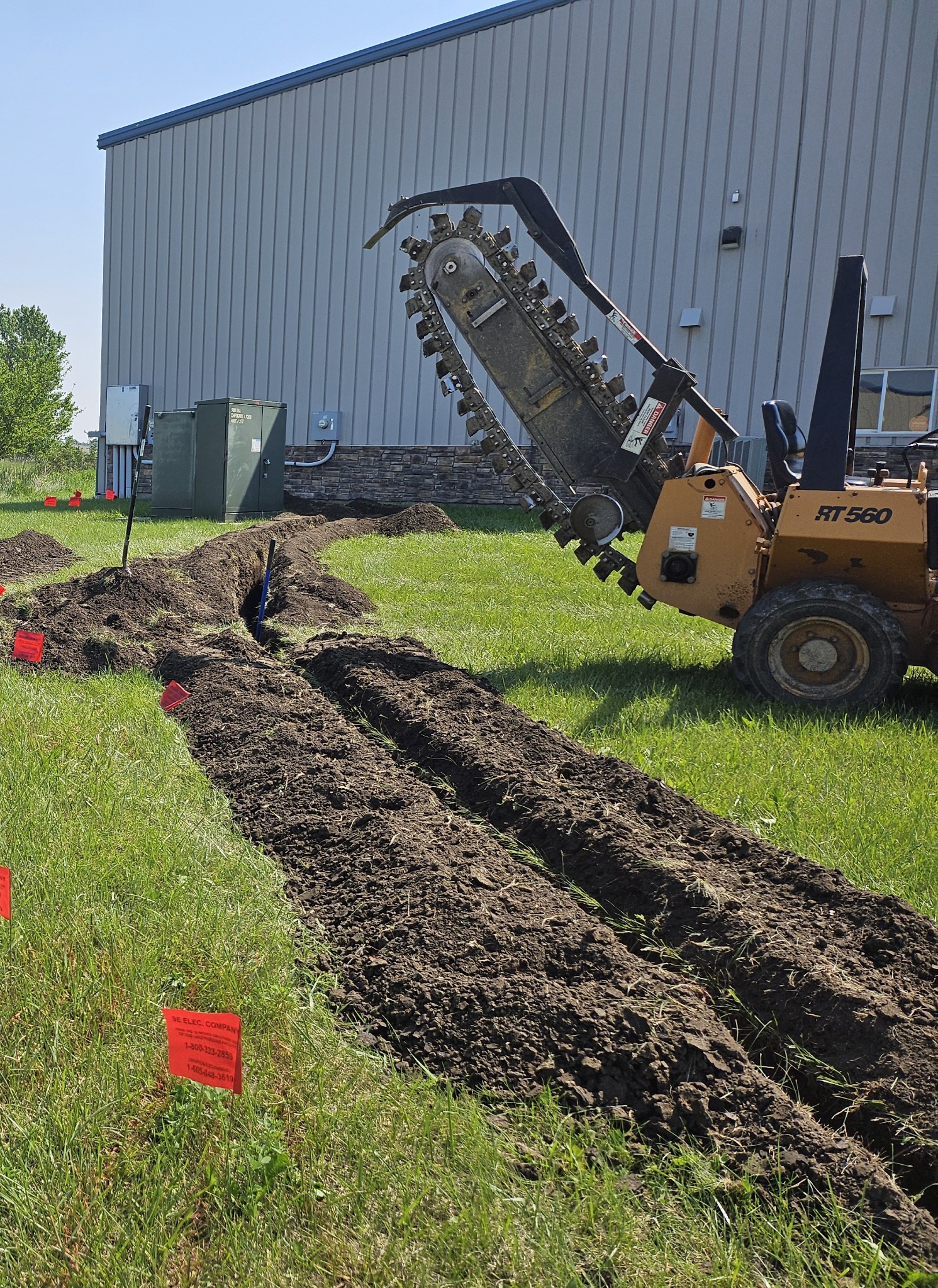 Trenching and site work